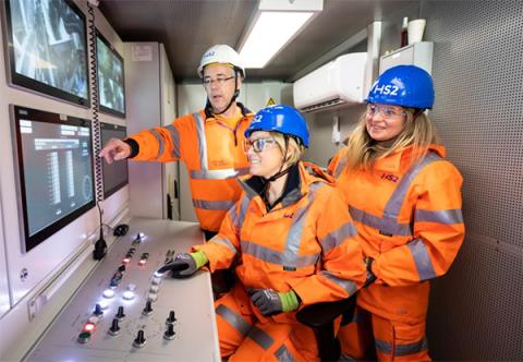 Train driver steers TBM Karen towards Euston