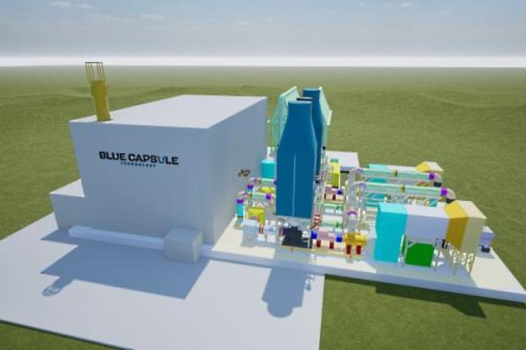 A Blue Capsule plant for end users (Image: Blue Capsule)