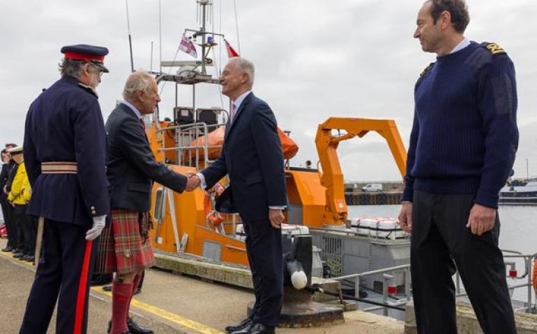 King Charles and NDA Group CEO David Peattie