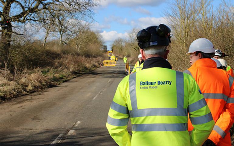 Balfour Beatty Living Places' highways maintenance team in Warwickshire