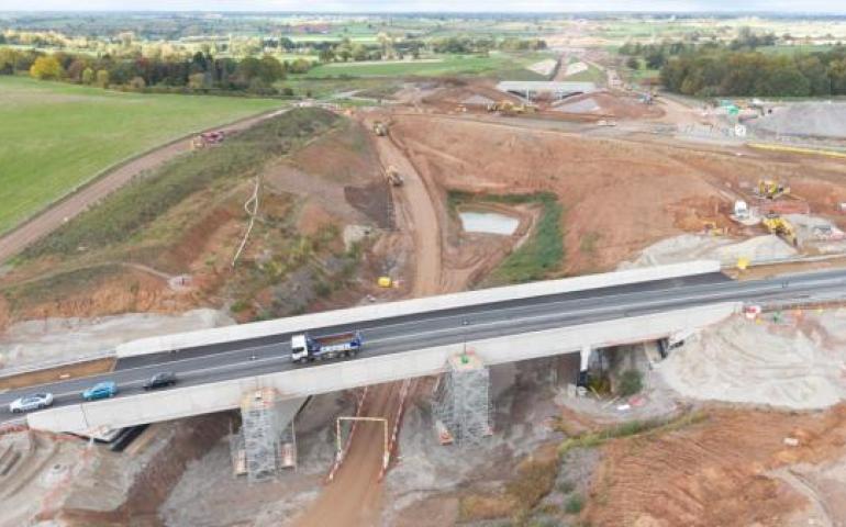 Fosse Way (B4455) and Offchurch Greenway bridges near Leamington Spa, Warwickshire Fosse Way (B4455) and Offchurch Greenway bridges near Leamington Spa, Warwickshire
